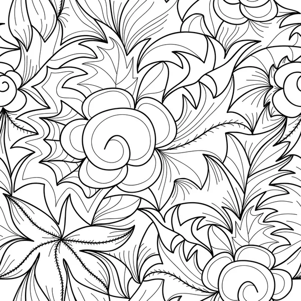 Seamless flower pattern — Stock Vector