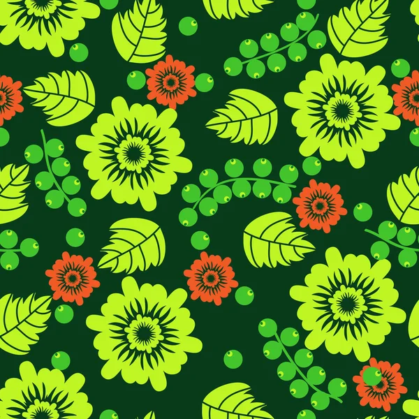 Vector nahtlosen floralen Hintergrund — Stockvektor