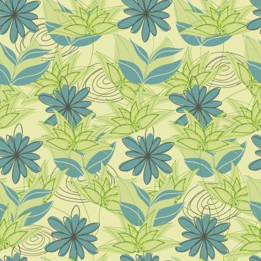 vektör sorunsuz çiçek arka plan