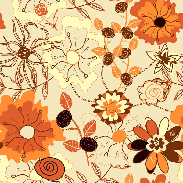 Çiçek motifi — Stok Vektör