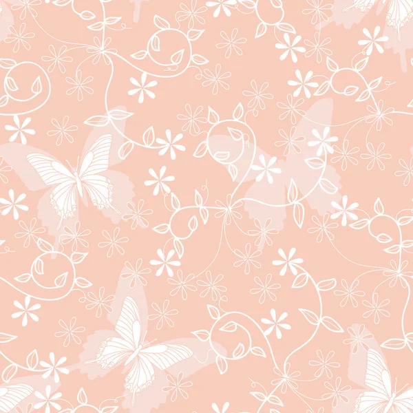 Pink floral background — Stock Vector