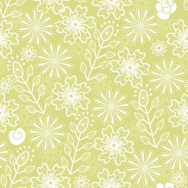 Green floral background — Stock Vector