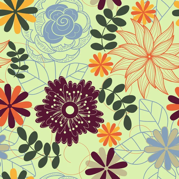 Fondo de flores — Vector de stock