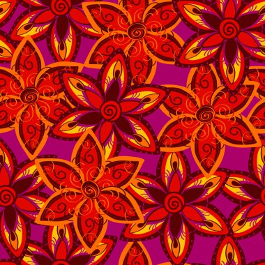 Kusursuz çiçek deseni