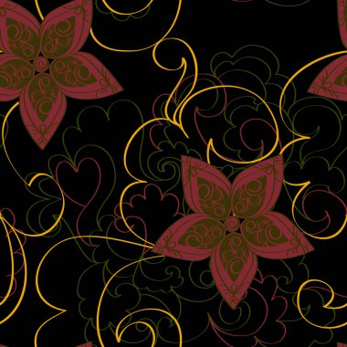 Kusursuz çiçek deseni