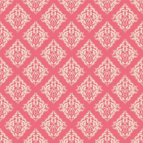 Nahtlose Muster background.damask Tapete. Vektorillustration — Stockvektor