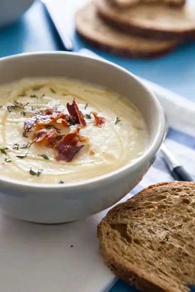 Delicious celeriac soup — Stock Photo, Image