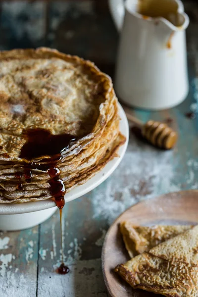 Stapel av pannkakor — Stockfoto