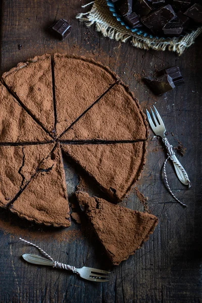 Torta de chocolate — Fotografia de Stock