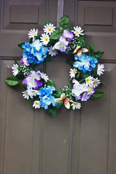 Door wreath — Stock Photo, Image