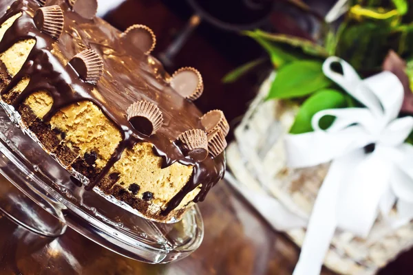 Шоколадный чизкейк — стоковое фото