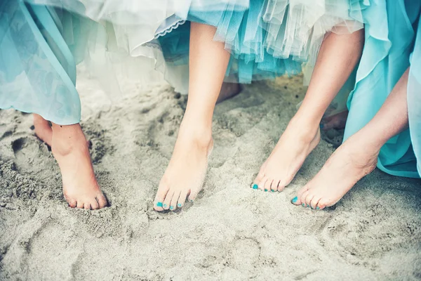 Pieds dans le sable Photos De Stock Libres De Droits