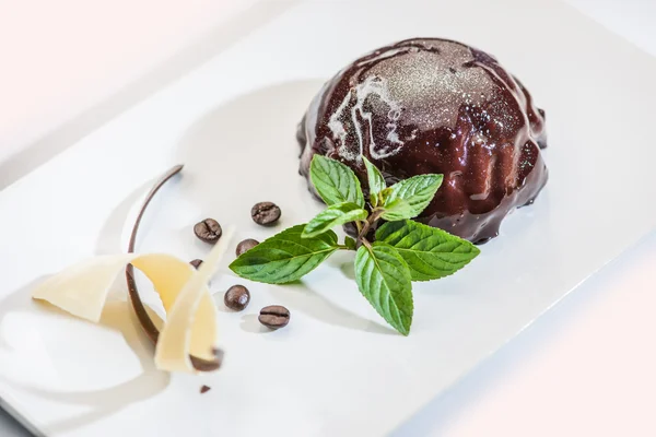 Chocolate pudding — Stock Photo, Image