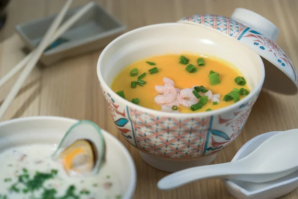 karides ile krem çorba