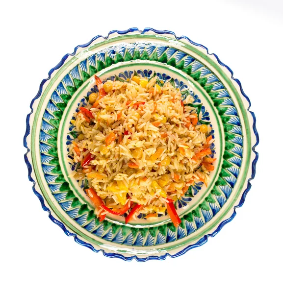 Meatless pilaf with vegetables — Stock Photo, Image