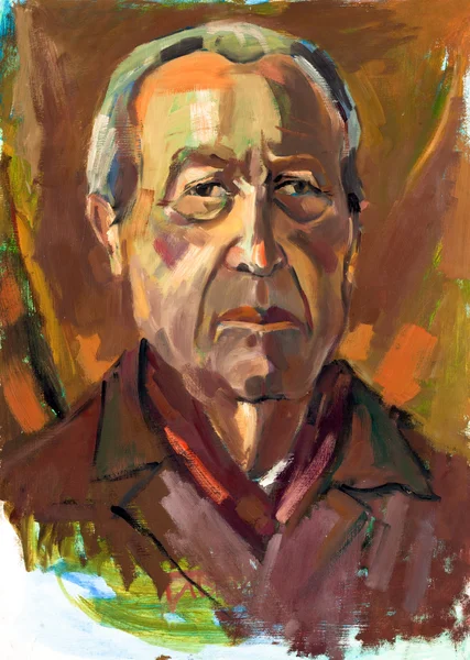 Senior man portret — Stockfoto