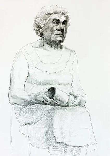 Portrait of a senior woman — Stock Photo, Image