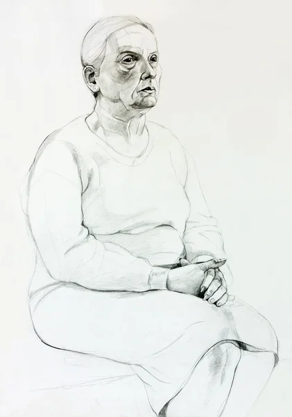 Son sınıf bir kadının portresi. — Stok fotoğraf