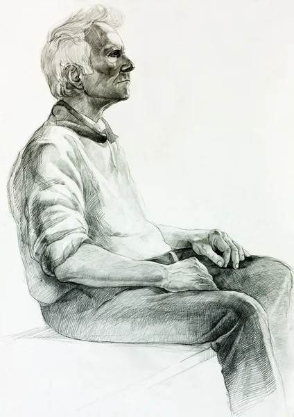 Painting of a man — Stock Photo, Image