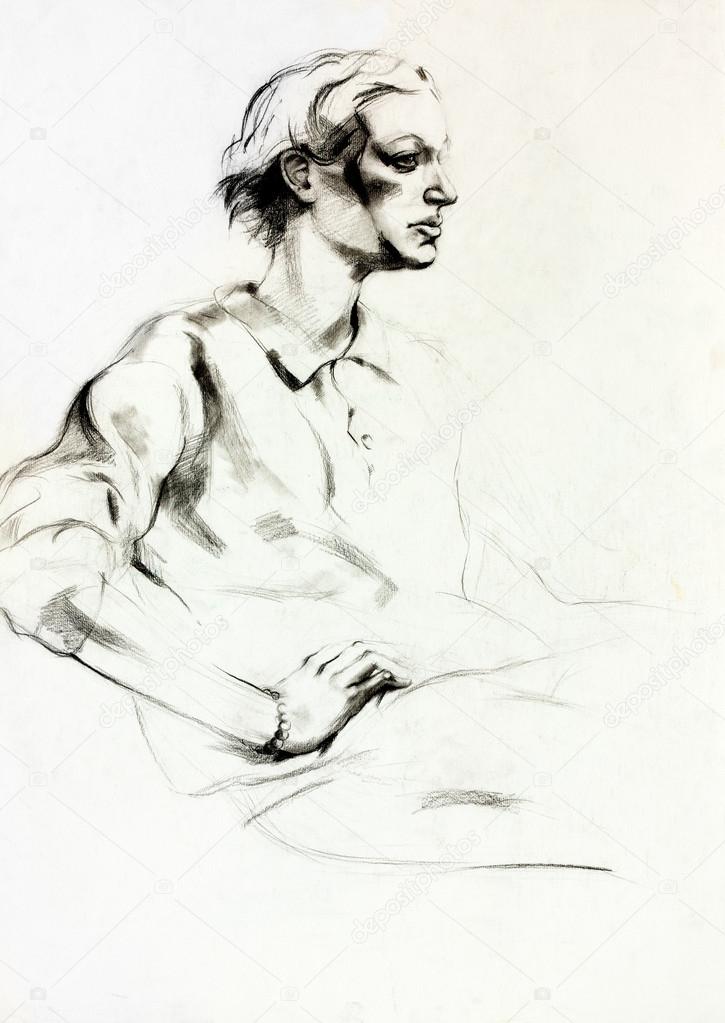 Drawing of a woman