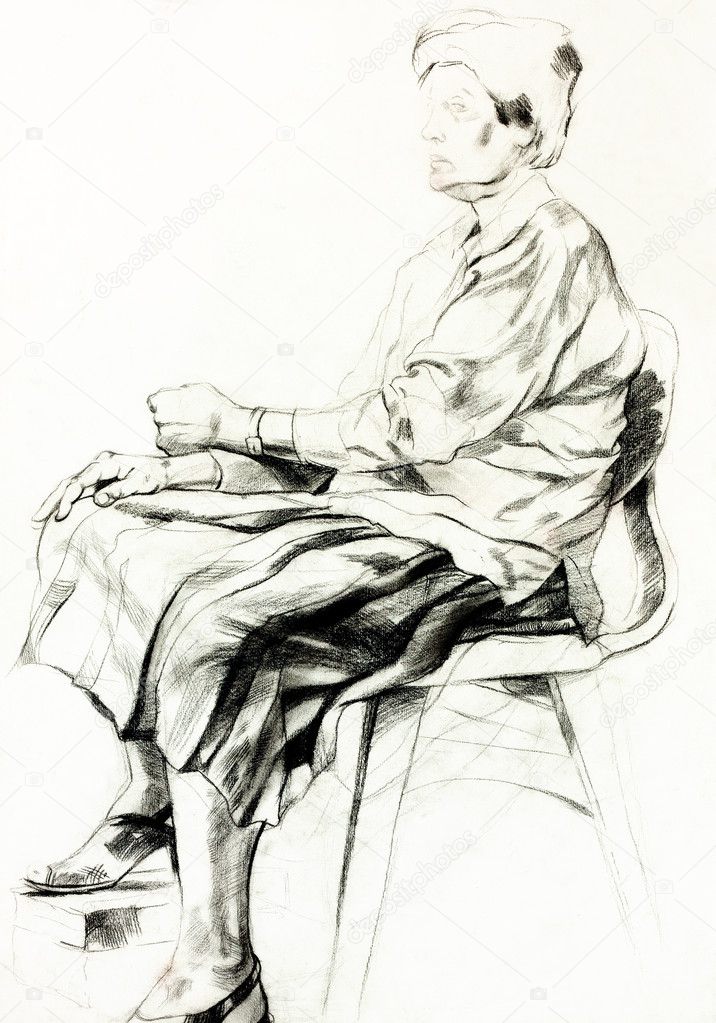 Drawing of a woman