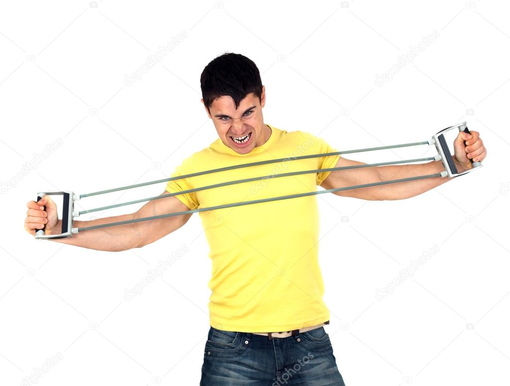 Man doing fitness