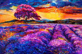 Картина, постер, плакат, фотообои "lavender fields", артикул 34197169