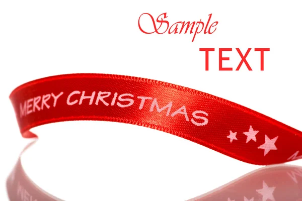 Merry Christmas ribbon — Stock Photo, Image