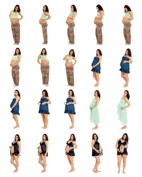 怀孕的女人集合 — 图库照片