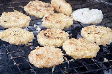 yapışkan pirinç ızgara