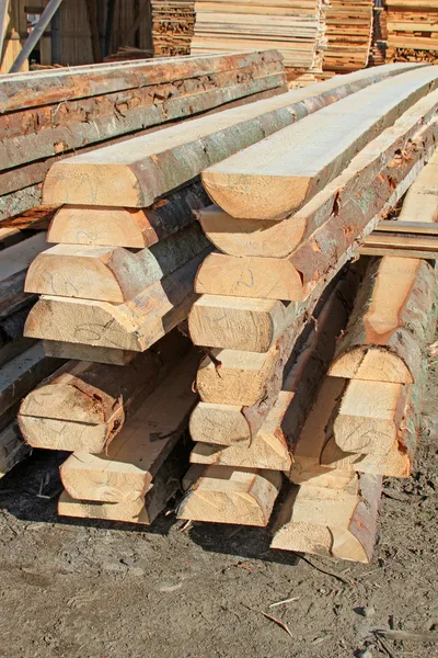 Not edging board in stacks — Stock Photo, Image