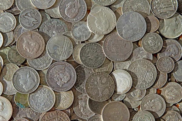 Monete d'argento antiche — Foto Stock