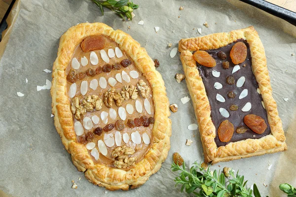 Mazurek, trditional lengyel Húsvét sütemény — Stock Fotó