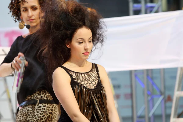 POZNAN - 27 APRILE: Look Beauty Fashion Forum Poznan 2014 . — Foto Stock