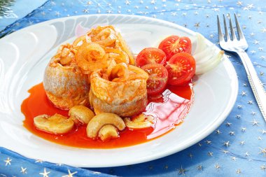 ringa balığı domates sosuna rulo