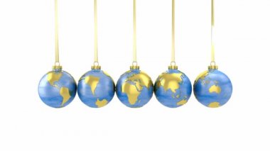 newton beşiği'nın küre yaptı Noel baubles şeklinde