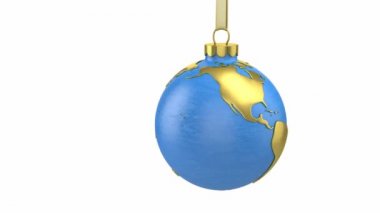Küre veya gezegen olarak şeklinde Noel top