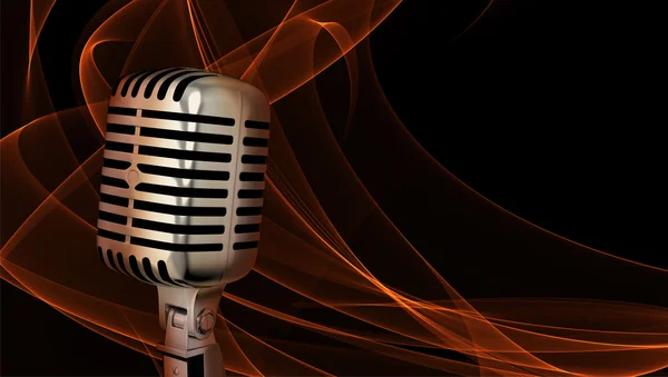 Classic microphone closeup — Stock Photo, Image