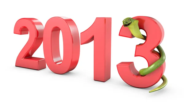 Green cobra 2013 new year symbol — Stock Photo, Image