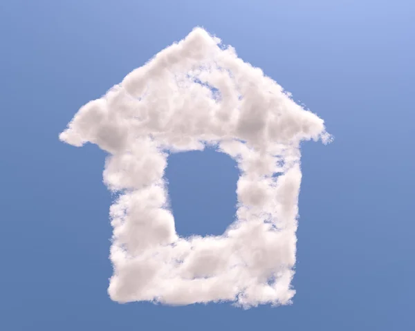 House shape clouds — Stock Photo, Image