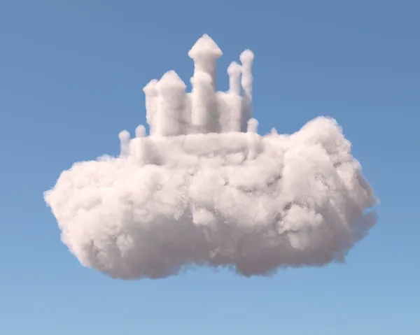 Castle in the clouds — Stock Photo, Image