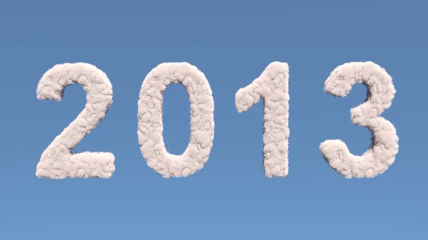 Nuovo anno 2012 forma di nuvola — Foto Stock