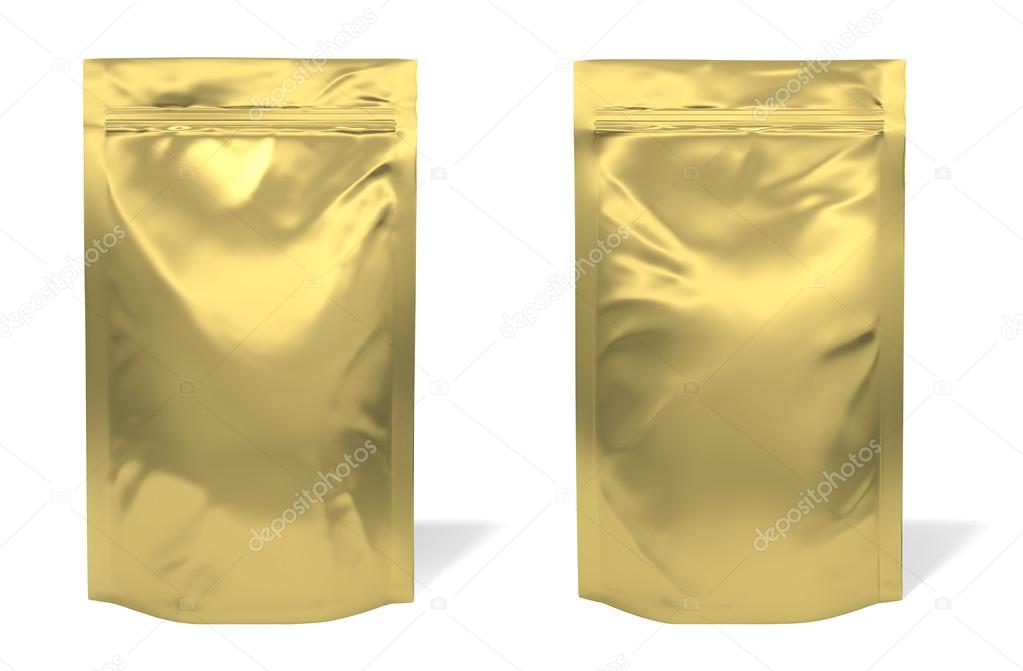 Golden foil bag package
