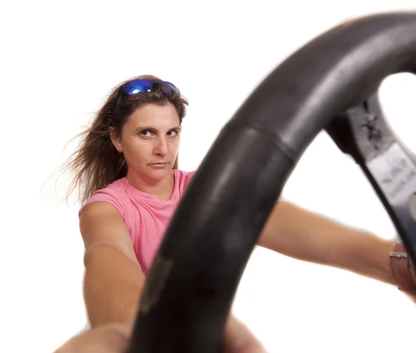 Woman driving — Stock Photo, Image