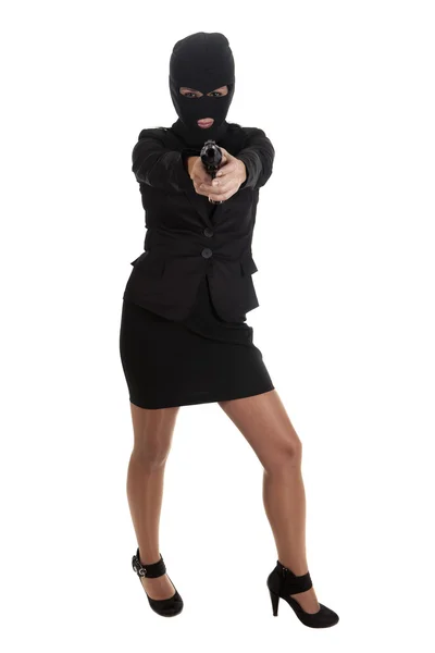 Gun woman — Stock Photo, Image