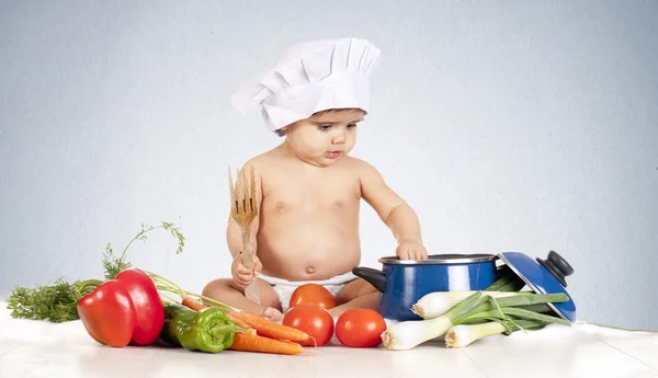Baby cuoco forchetta — Foto Stock
