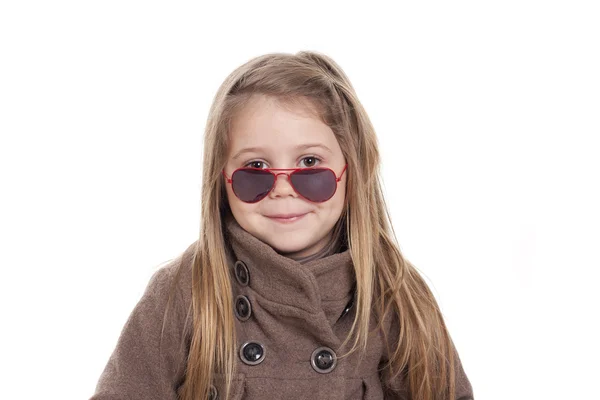 Girl glasses — Stock Photo, Image