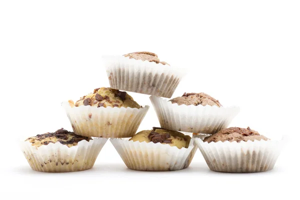 Piramide van zelfgemaakte muffins — Stockfoto