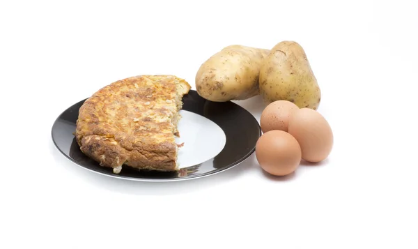 Spanish omelette ingredients — Stock Photo, Image