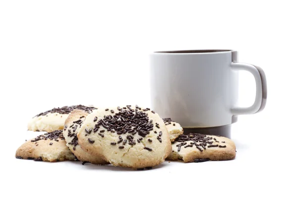 Chocolade en koffie cookie — Stockfoto